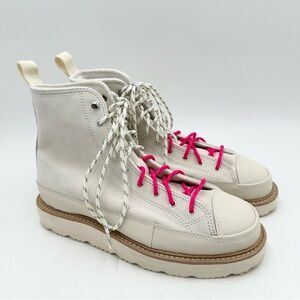 Converse Crafted Leather Terrain Boot in Egret 173212C